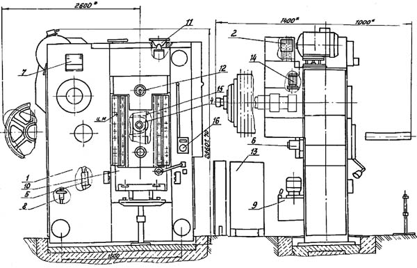 КБ8336 Загальний вигляд  кривошипного пресса